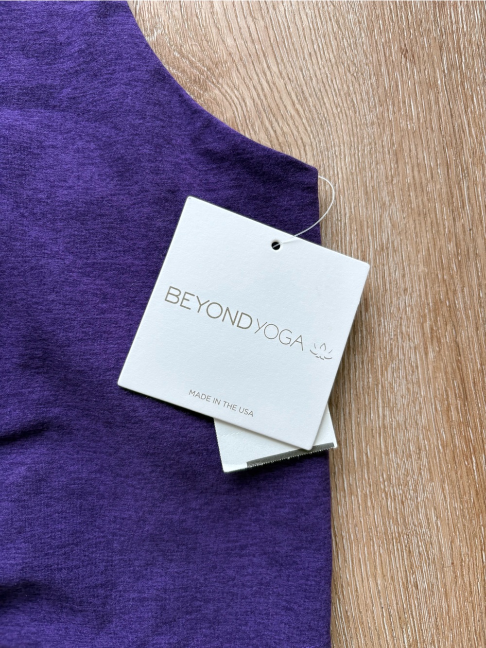 Beyond Yoga Deep Purple Racerback Crop - Picture 3 of 4